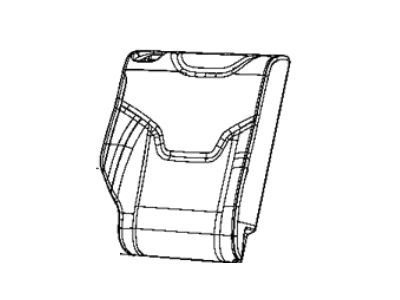 Mopar 6RU20LR5AA Cover Rear Seat Back 2ND Row Right