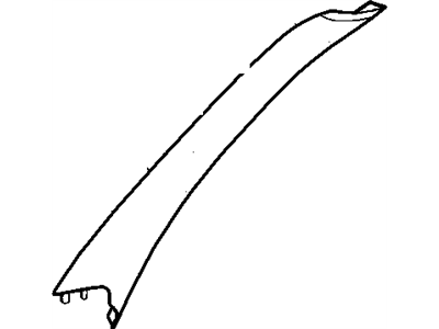 Chrysler TF23DW1AE MOLDING Windshield Garnish