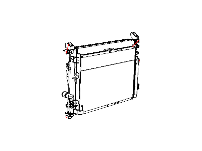 Chrysler 2AMR3025AA RADIATOR Engine Cooling NOTE:25 pc min Qty Mix and Match Pallet Program only, Use mopar.com to order, Magneti-Marelli Parts tab