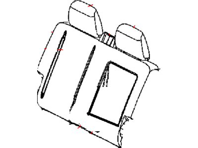 Ram 5RC50DX9AA COVER Rear Seat Back Right