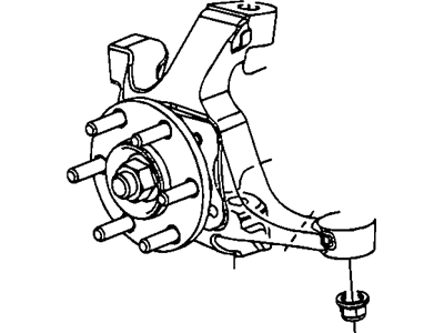 Mopar 5290031AF Knuckle Front