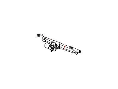 Jeep 55077859AC MOTOR AND LINKAGE Windshield wiper