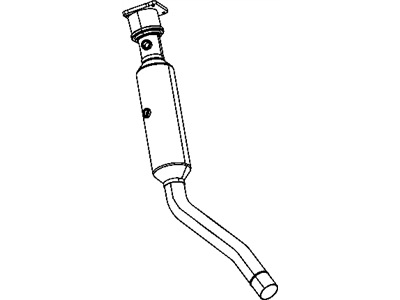 Jeep 68066089AB PIPE AND CONVERTER Exhaust