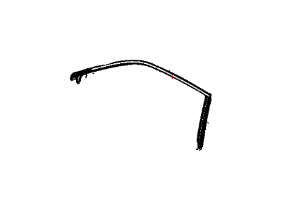 Dodge 4575891AC RUN Front Door Glass