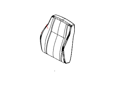 Mopar 1TF81BD3AA Cover Front Seat Back
