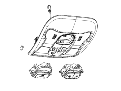 Jeep 5YG83MS7AA CONSOLE Overhead