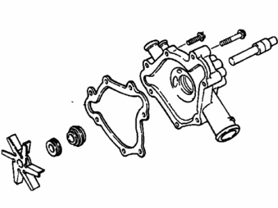 Mopar 3780109 Pump, Water (Without Gasket)