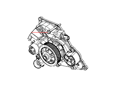 Jeep 53022095AF PUMP Water