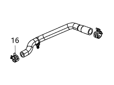 Jeep 68092947AC HOSE Oil Cooler Outlet Includes Clamps