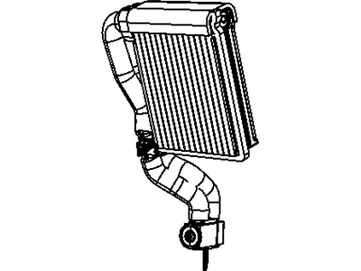 Dodge 68153751AA EVAPORATOR Air Conditioning Includes: Tubes, O-Rings, Expansion Valve, Screws, Seals