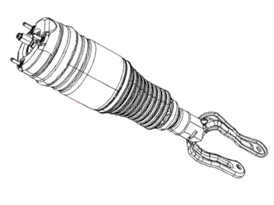 Jeep 68231885AA SPRING AND SHOCK ASSEMBLY Air Suspension