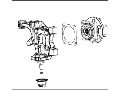 Mopar 68253068AA Knuckle Rear 68253068AA Mopar Knuckle Rear Illustration 1 of 1
