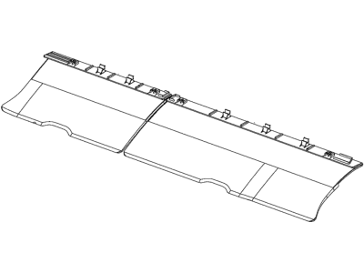 Mopar 5RJ47PL5AF Panel Closeout Third Row, Flipper, Carpeted