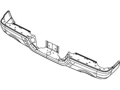 Dodge 68049769AA BUMPER Step Bumper Only