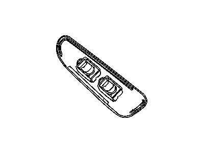 Dodge 5HZ72XDVAB BEZEL Power Window/Door Lock Switch Passenger Door