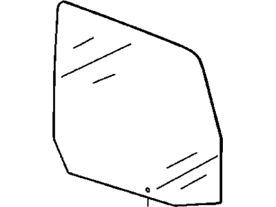 Mopar 55395248AA Glass Front Door