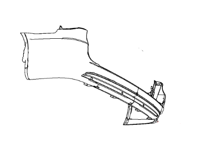 Dodge 68125726AA FASCIA Rear Primed