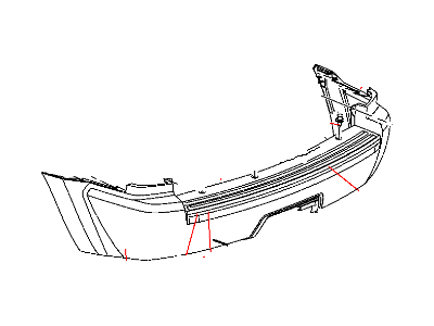Mopar 68035611AA Fascia Rear