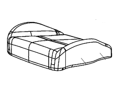 Mopar 1WU48DX9AA Cover Front Seat Cushion 1WU48DX9AA Mopar Cover Front Seat Cushion Illustration 1 of 1