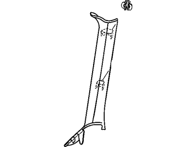 Dodge 4784046AA Windshield Pillar Trim Anchor