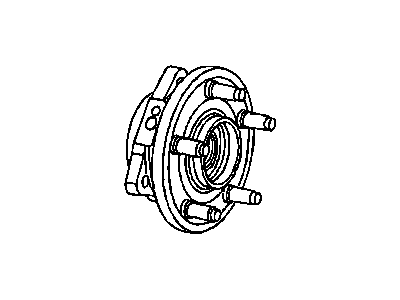 Jeep 52124767AC HUB AND BEARING Brake Front