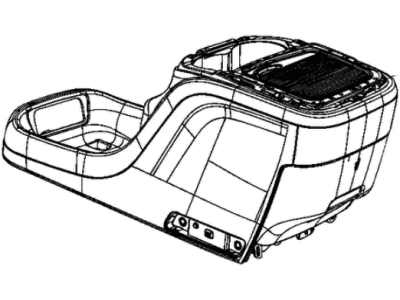 Mopar 5RJ942D2AE Console Floor Front