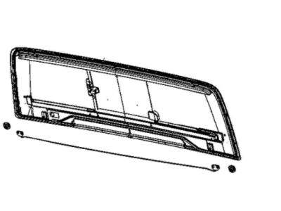 Jeep 68343605AG GLASS Backlite Sliding