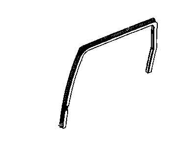Jeep 55394055AC WEATHERSTRIP Door Glass