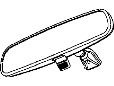 Dodge 4806227AA MIRROR Inside Rear View