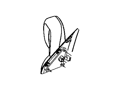 Mopar 55077493AK Mirror Outside Rearview Manual Mopar 55077493AK Mirror Outside Rearview Manual