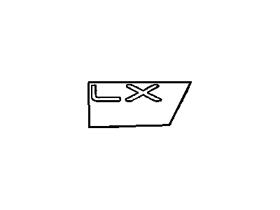 Mopar MR478638 Nameplate Lx MR478638 Mopar Nameplate Lx Illustration 1 of 1