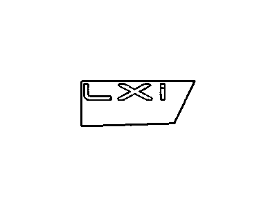 MR478637 Mopar Nameplate Lxi Illustration 1 of 1