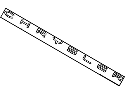 Mopar MR478634 Nameplate MR478634 Mopar Nameplate Illustration 1 of 1