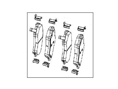 Mopar V1013701AA Pad Kit Front Disc Brake