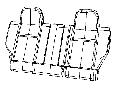 Mopar 1RS33DK2AA Cover Rear Seat Back Left