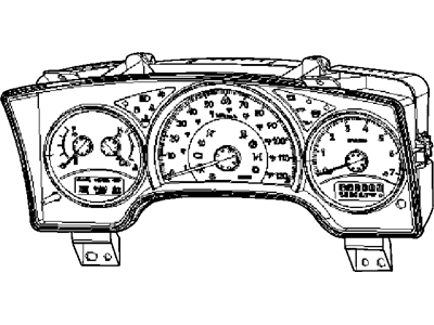 Dodge 68039982AD CLUSTER Instrument Panel