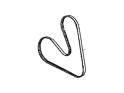 Mopar 4891519AC Belt Accessory Drive 4891519AC Mopar Belt Accessory Drive Illustration 1 of 1