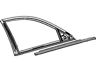 Mopar 5054116AF Weatherstrip, Front Door Belt
