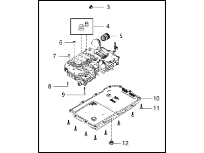 Ram 68227334AA VALVE BODY & CONTROL UNIT Transmission