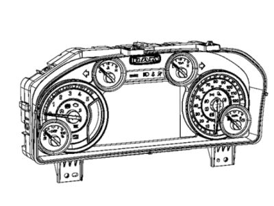 Ram 68437726AB CLUSTER Instrument Panel