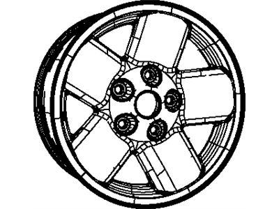Mopar 52014257AA Wheel Aluminum