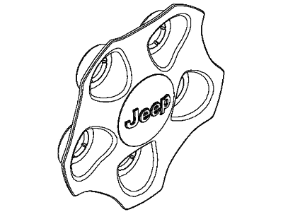 Jeep 6DF44NTZAA CAP Wheel Center