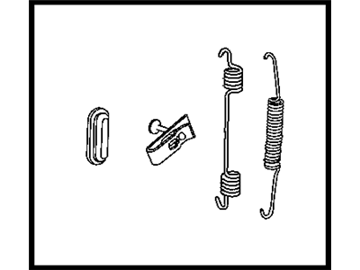 Dodge 5103203AA Parking Brake Shoes Hardware Kit