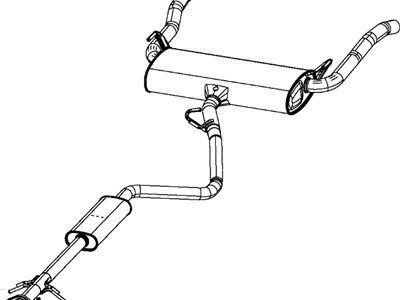 Dodge 68199079AA PIPE AND CONVERTER Exhaust