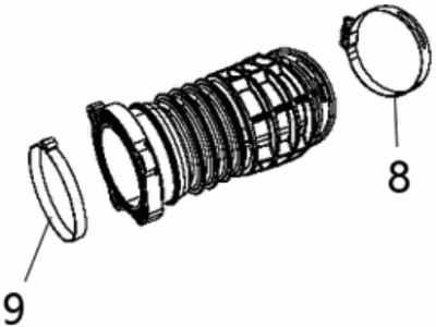 Jeep 68257029AA HOSE Air Cleaner