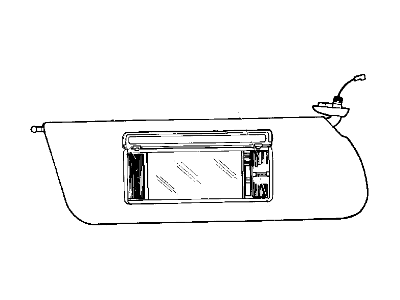 Jeep Cherokee Sun Visor - 5FX351W8AD