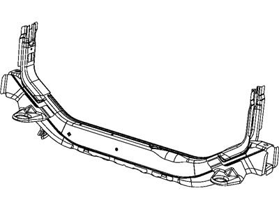 Jeep 5115402AF CROSSMEMBER Front Side Rail Bracket Attaching