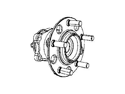 Jeep 5105770AD HUB AND BEARING Brake