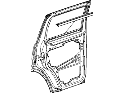 Mopar 55360952AC Weatherstrip Rear Door Belt Inner Mopar 55360952AC Weatherstrip Rear Door Belt Inner