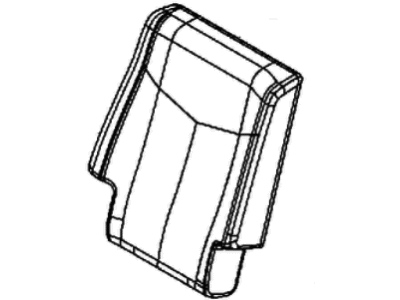 Dodge 5RW38DX9AC COVER Rear Seat Back 2nd Row